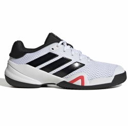 Детские теннисные кроссовки Adidas Barricade K - white/core black