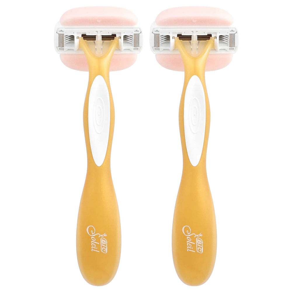 BIC, Soleil Glide, одноразовые бритвенные станки, 2 шт.