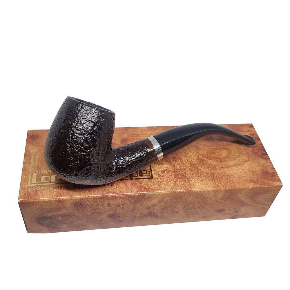 Трубка "Lorenzetti" Sandblast Brown 9мм Model 37 (Бриар) (Италия)