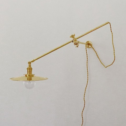 светильник лофт Workstead Industrial Wall Light - Gold Brass
