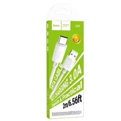 Кабель USB Type-C - USB Type-C HOCO X82 PD60W (черный) 1м (силиконовый)