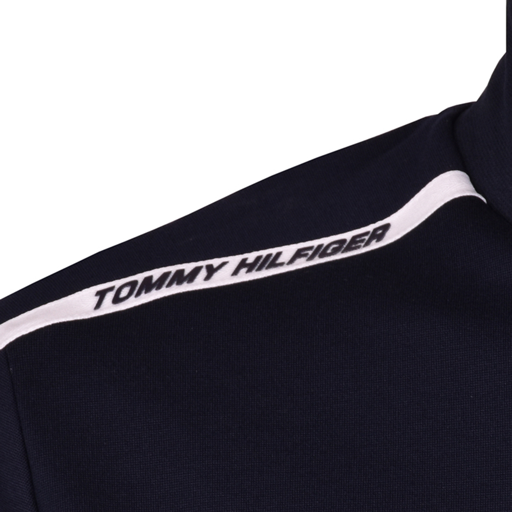 Мужская теннисная кофта Tommy Hilfiger Trim Mock Neck Silhouette - desert sky