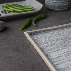 Тарелка 20*20 см h1,2 см квадратная Stone Untouched Taiga P.L. Proff Cuisine [1]