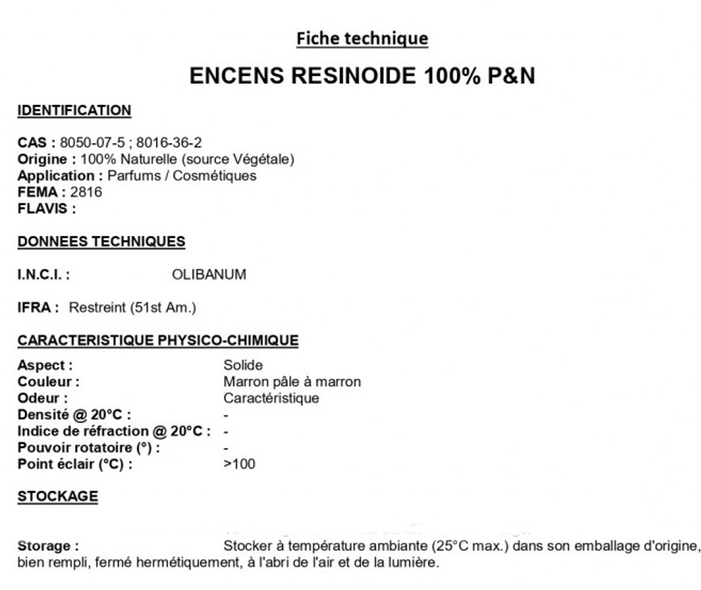 FRANKINCENSE RESINOID 50% in DPG/ ЛАДАН резиноид CAS 8050-07-5 , 8016-36-2