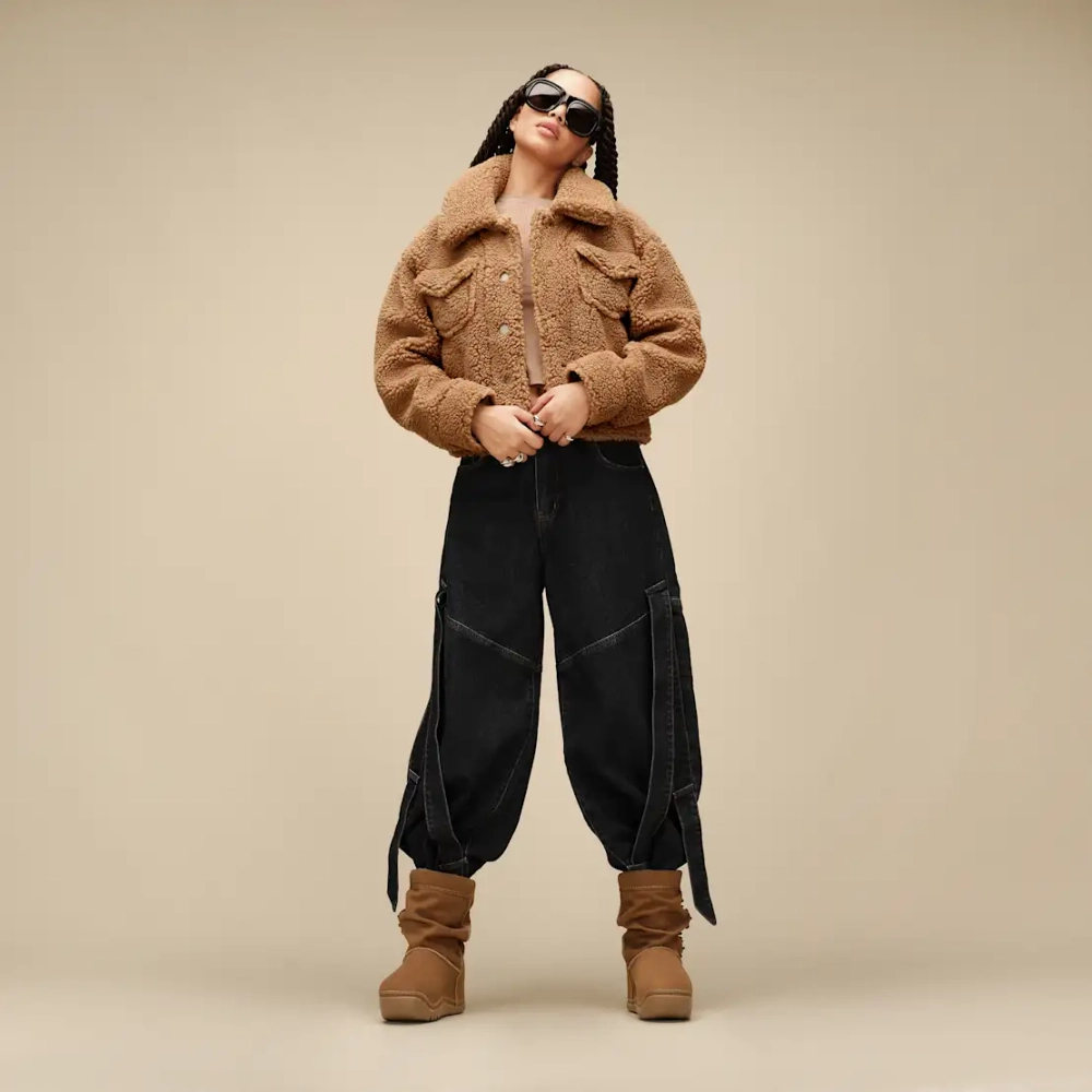 UGG Короткая куртка-тракер Frankie, каштановый