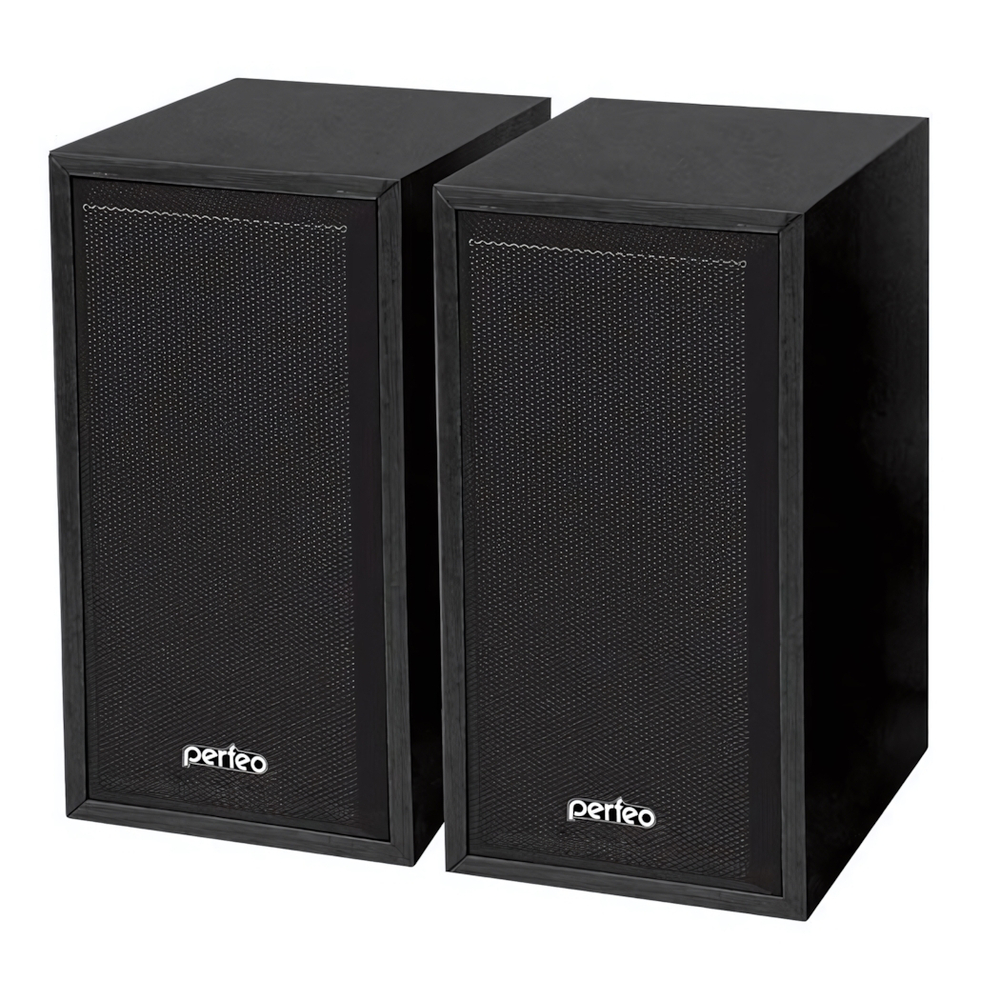 Колонки Perfeo CABINET 2*3 Вт USB, чёрн. дерево PF-84-BK