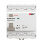 Выключатель дифференциального тока ВД-100N 4P 80А 300мА A эл-мех 6кА PROXIMA EKF
