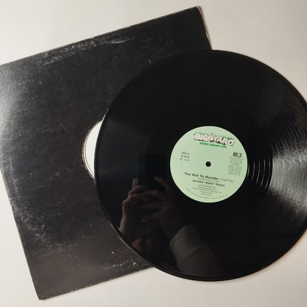 Винтажная виниловая пластинка LP Jennifer Robin Simms Too Hot To Handle (USA 2000) 45 RPM