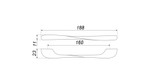 Подвесная тумба с раковиной Belbagno DUE, 80 см Bianco Lucido DUE-800-2C-SO-BL-P + BB-8076-3-80
