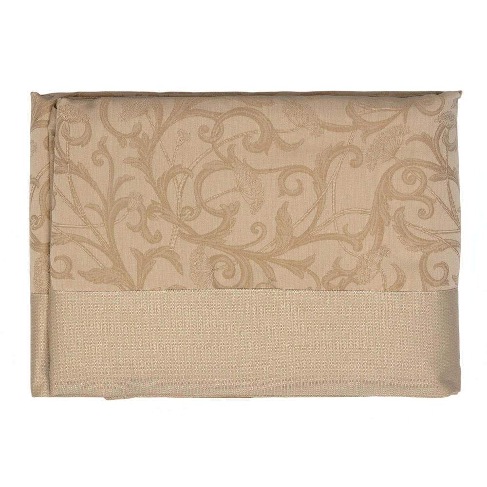 Скатерть OMBELLE chanvre + 6 салфеток Blanc des Vosges 175x175 Шампань