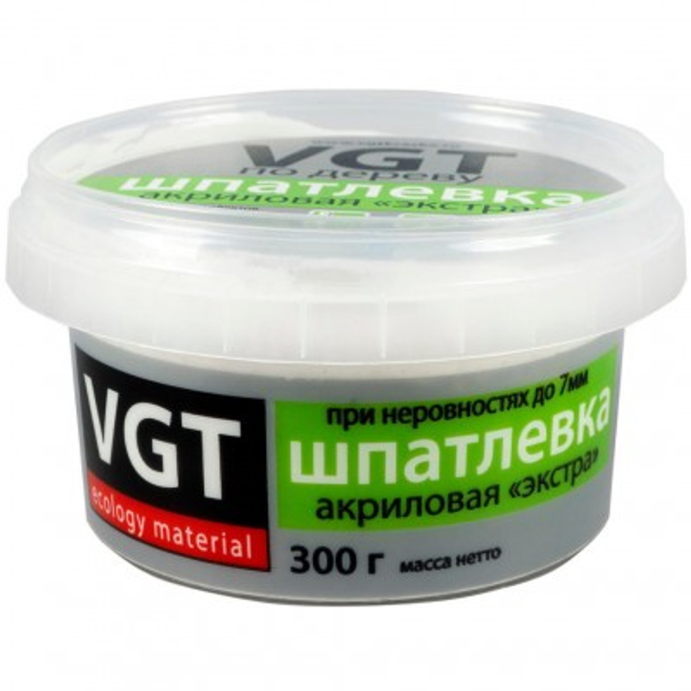 Vgt шпатлевка экстра по дереву акриловая, универсальная, сосна (0,3кг)