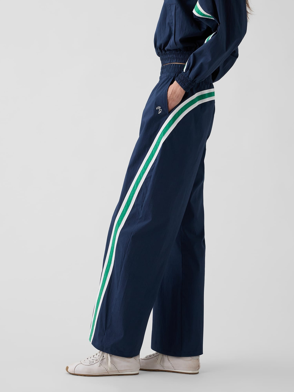 Спортивные брюки Gap × Malbon из текстурированного поплина. - GAP