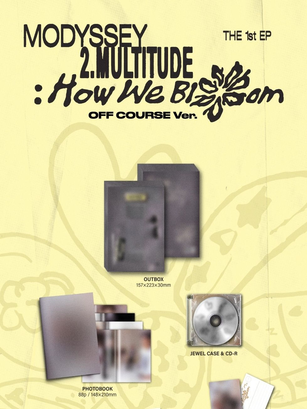 (ПРЕДЗАКАЗ) Альбом MODYSSEY - 2.MULTITUDE: HOW WE BLOOM 1st Mini Album OFF COURSE Version