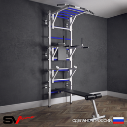 Шведская стенка Sv Sport (Турник рукоход/Брусья/Стойка/Скамья)