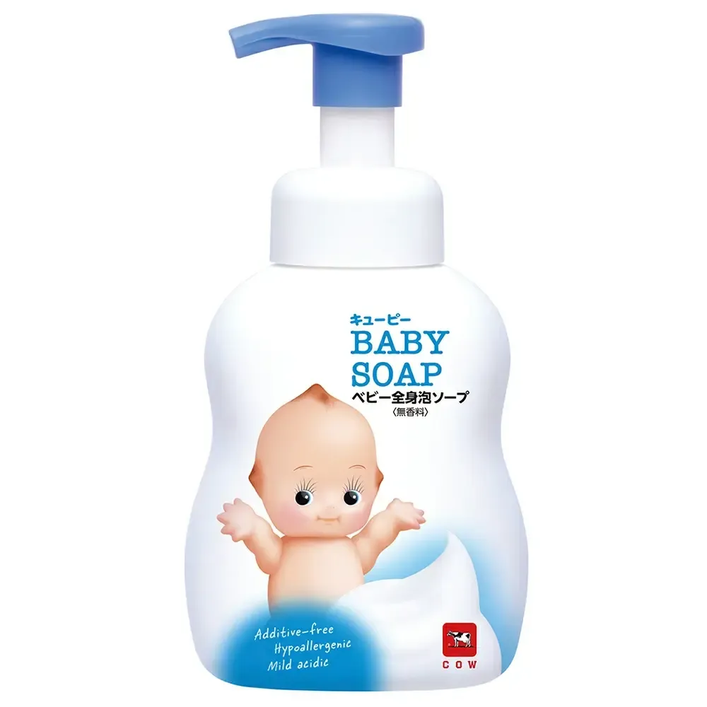 Мыло детское жидкое для тела с увлажняющим эффектом COW BRAND "Kewpie" без аромата 400мл