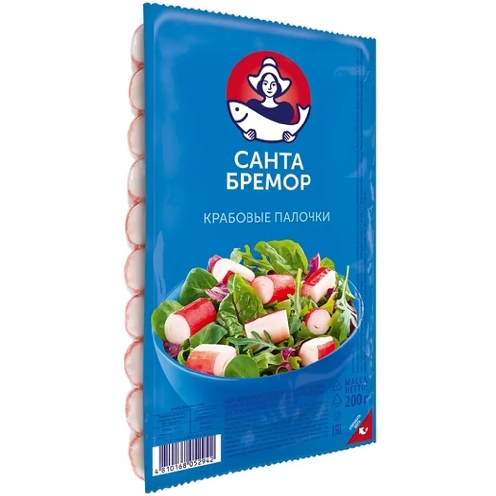Крабовые палочки Санта Бремор классические 200г