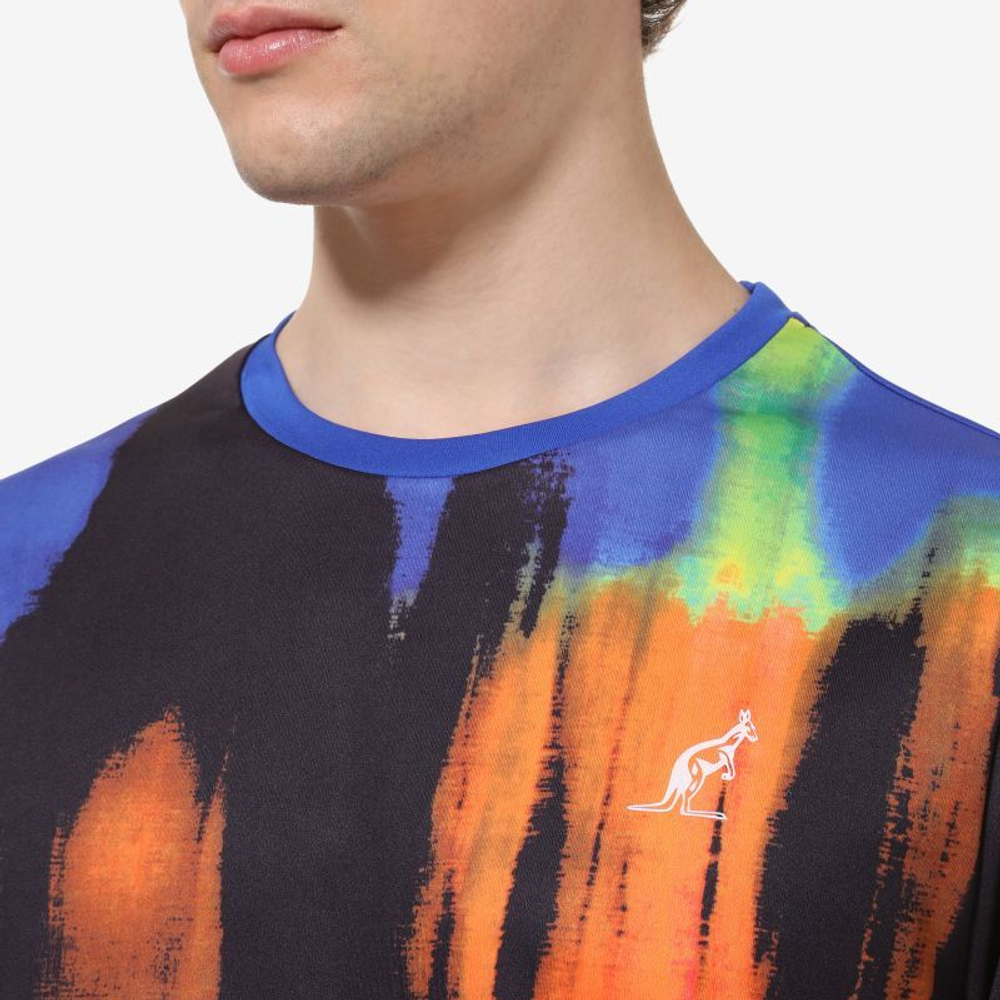 Мужская теннисная футболка Australian Ace Blaze T-Shirt - blue navy