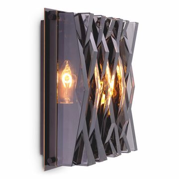 Eichholtz Wall Lamp Nuvola S, Bronze Highlight Finish / Smoke Glass