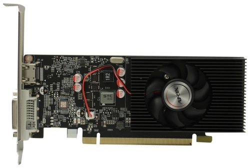 Видеокарта AFOX NVIDIA GeForce GT1030, 2Гб GDDR5, 64 бита, LP, Retail, PCIe3.0, 1xFAN, 1-SLOT, 30Вт, HDMI, DVI (AF1030-2048D5L5-V2)