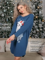 Туника новогодняя удлиненная домашняя нарядная