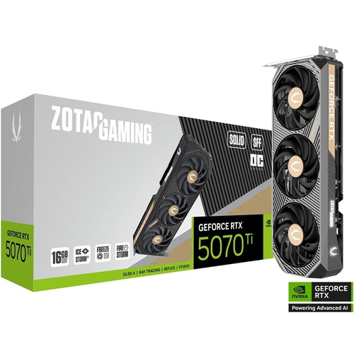Видеокарта Zotac GeForce RTX 5070 Ti SOLID SFF OC 16GB (ZT-B50710J3-10P)