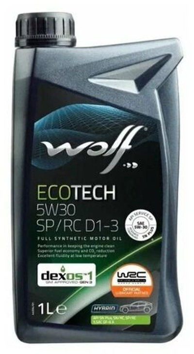 Масло моторное Wolf ECOTECH 5W-30 D1-3 синтетическое 1 л 1049900