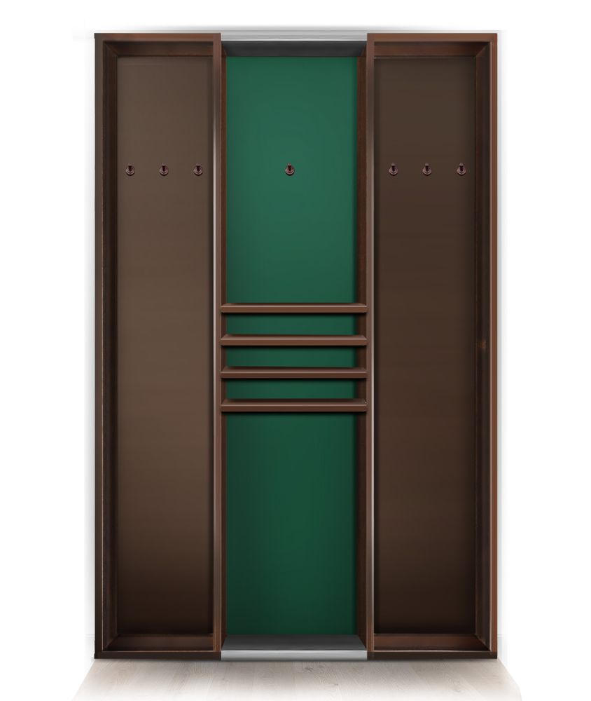 Киевница современная ясень мдф/шпон сукно на 6 киев (RAL 8014,Манчестер 70 yellow green)