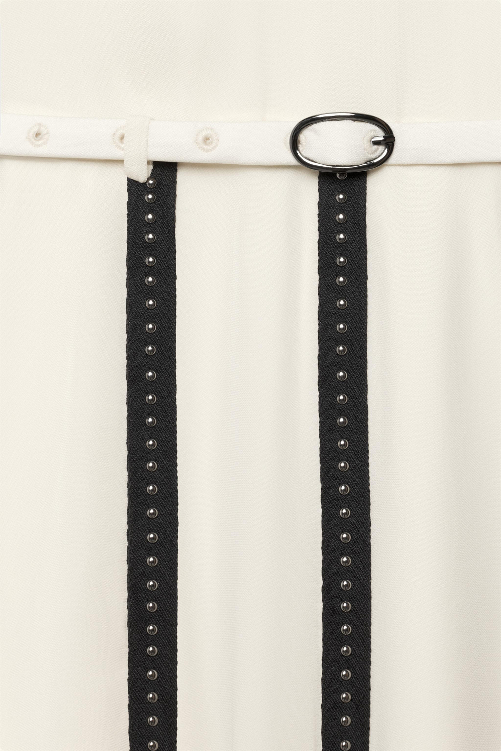 ПЛАТЬЕ С КОНТРАСТНЫМИ ЛЕНТАМИ И ЗАКЛЕПКАМИ — THE ITEM — ZARA