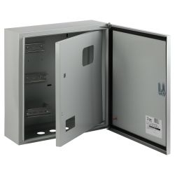 Корпус металлический навесной ЭРА SIMPLE ЩУ-3-1-1 2-х дверный (445х400х155) IP54 У2 серый | Электротовары
