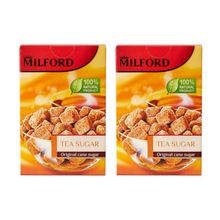 Сахар Milford тростниковый коричневый кусковой 300 г, 2 шт