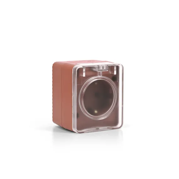 Розетка с крышкой IP54 Systeme Electric AtlasDesign Profi54 Терракотовый ATN547045