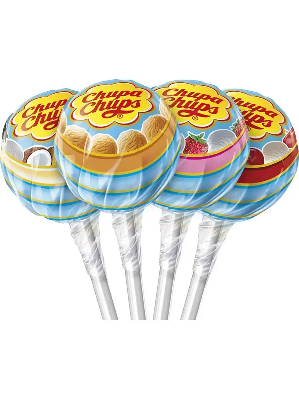Chupa Chups карамель со вкусом мороженого, чупа-чупс