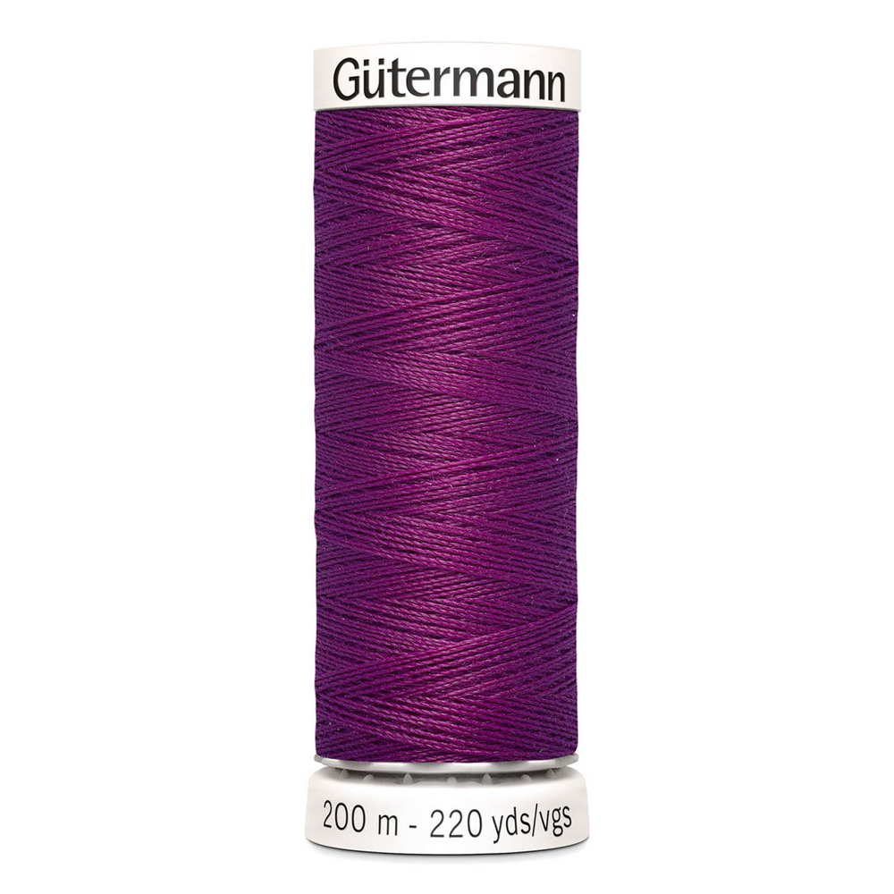 01 Нить Sew-All 100/200 м для всех материалов, 100% полиэстер Gutermann 748277 (718 фиолетовая фуксия)