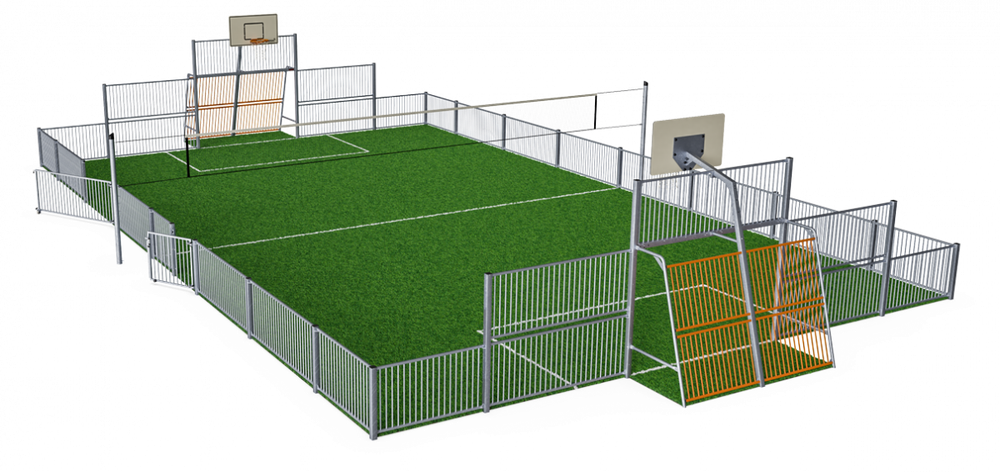 Площадка MUGA, 13x21 - металл