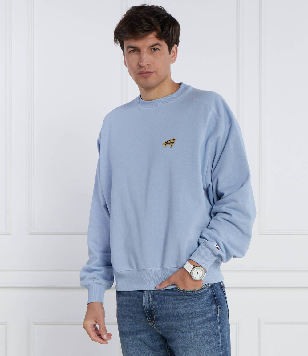Худи BOXY SIGNATURE CREW Tommy Jeans - голубой(DM0DM17784)