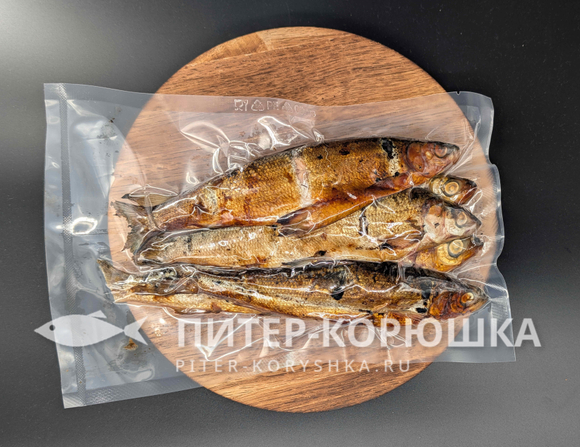 Ряпушка горячего копчения с икрой (500г)