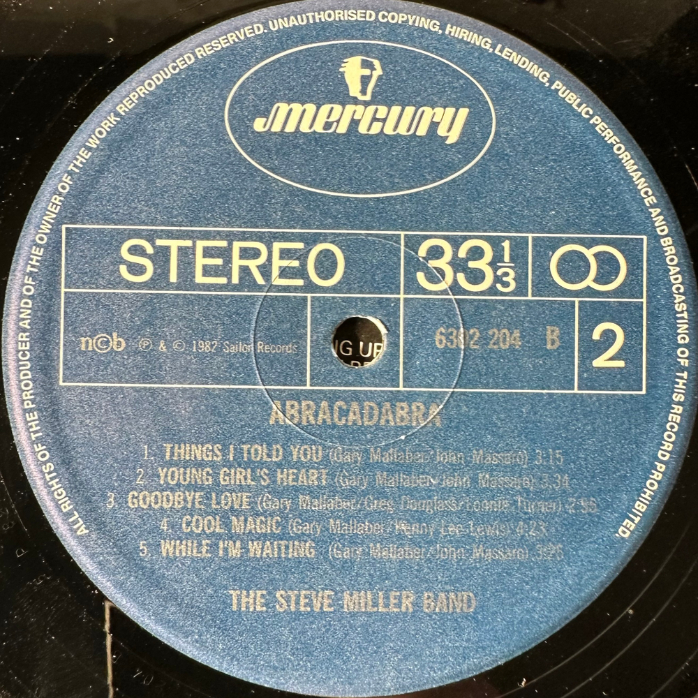 The Steve Miller Band - Abracadabra (Скандинавия 1982г.)