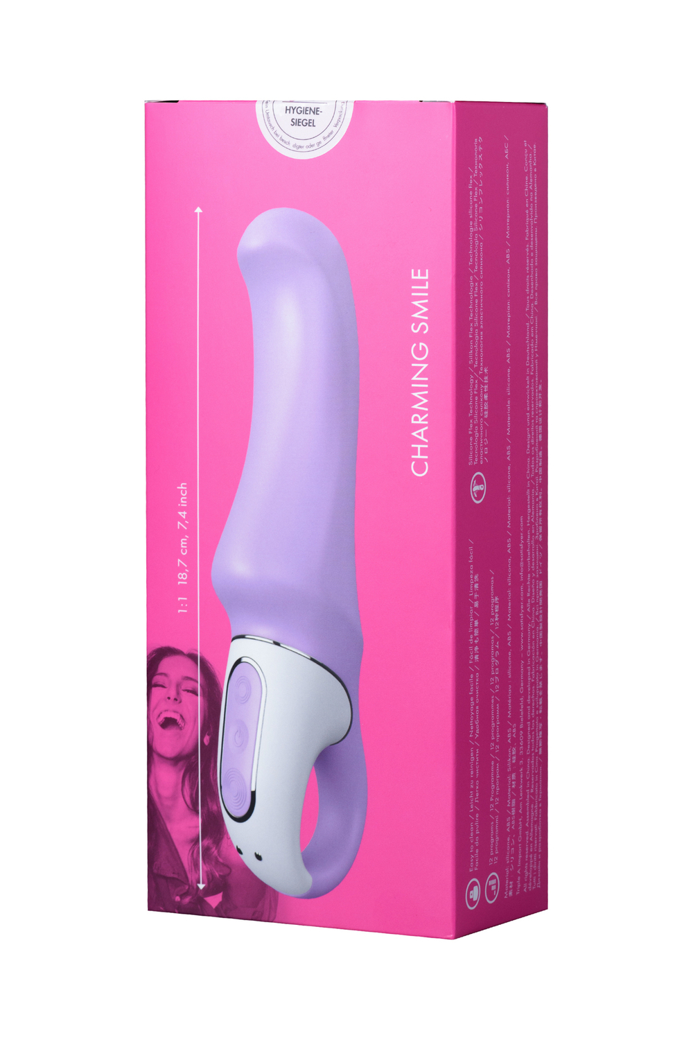 Вибратор Satisfyer Vibes Charming Smile силикон фиолетовый 18,7 см