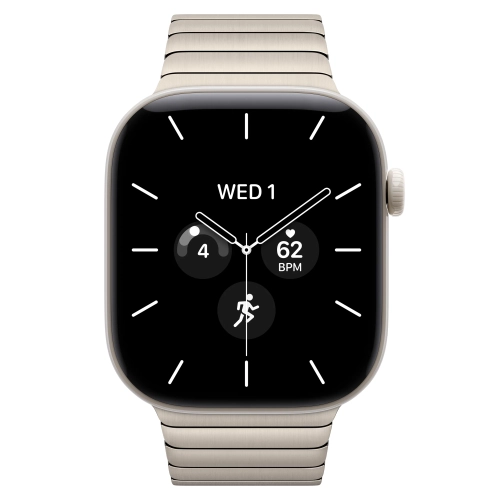 Умные часы Apple Watch Series 12 GPS + Cellular, 46mm, Pearl White Ceramic Case with Natural Link Bracelet