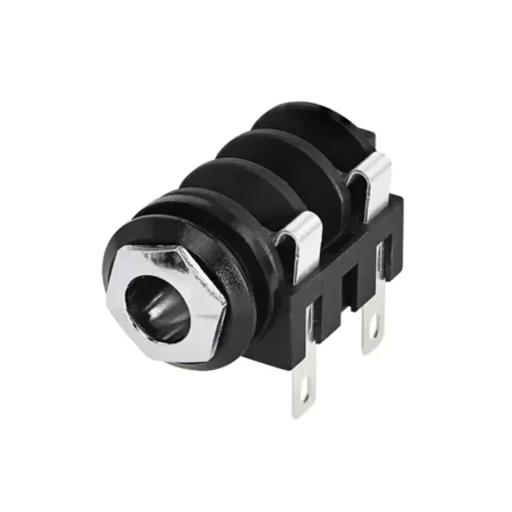 Neutrik NMJ2HC-S панельный разъем Jack 6,3мм TS (моно) гнездо, для установки на горизонтальную плату