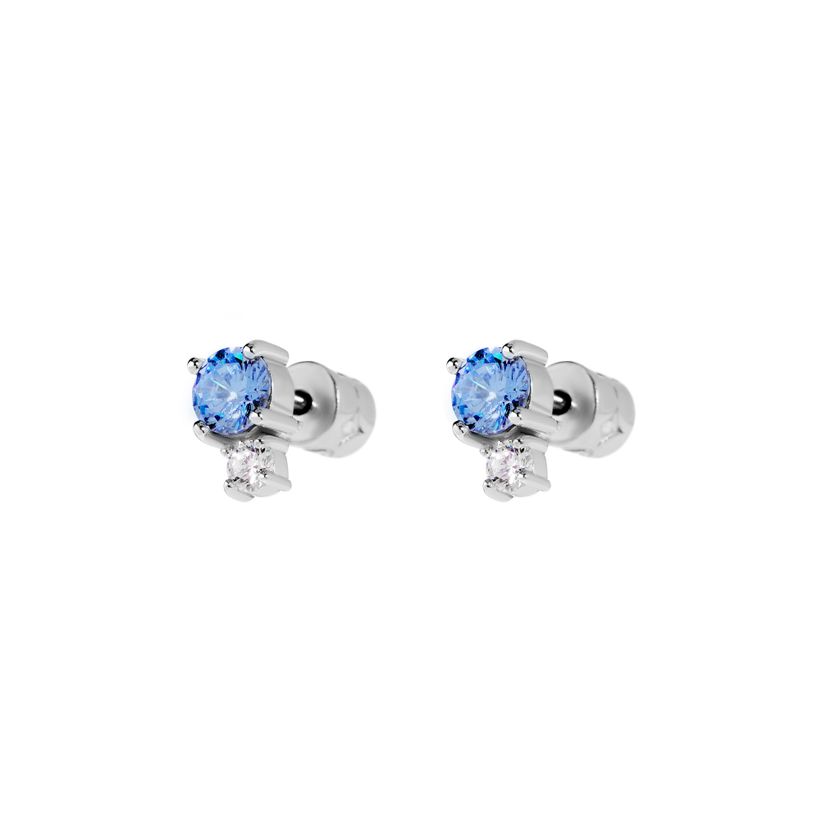 Серьги Серебряный Деликатный Микс – Синие