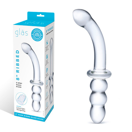 Ребристый двойной анально-вагинальный фаллос Ribbed G-Spot