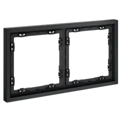 Рамка пластиковая на 2 поста Voltum S70 Графит VLS100207
