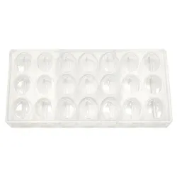 Форма для шоколада "Овал" 21 ячейка 35*27*12 мм, поликарбонат, P.L. Proff Cuisine