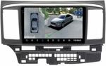 Магнитола для Mitsubishi Lancer X 2007-2016 (рамка 9) - Teyes CC3-2K-360 на Android 10, Быстрая, 2K QLED, CarPlay, 4G SIM-слот, 4 камеры в комплекте