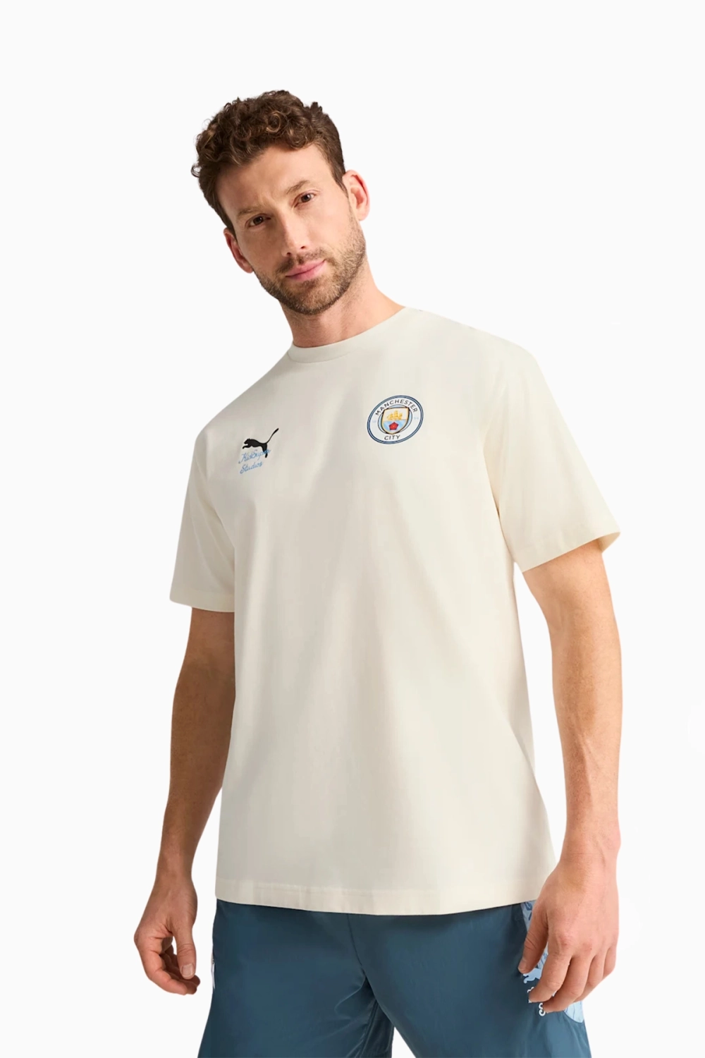 Футболка Puma x KidSuper Manchester City 25/26 Graphic Tee - бежевый