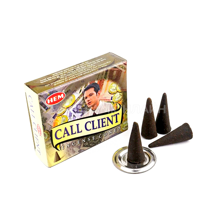 HEM Call Client Благовоние-конус Привлечение клиента, 10 шт
