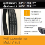 Ремень поликлиновой Continental 6PK1893