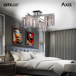 Citilux AXIS CL313281 Люстра хрустальная потолочная Хром
