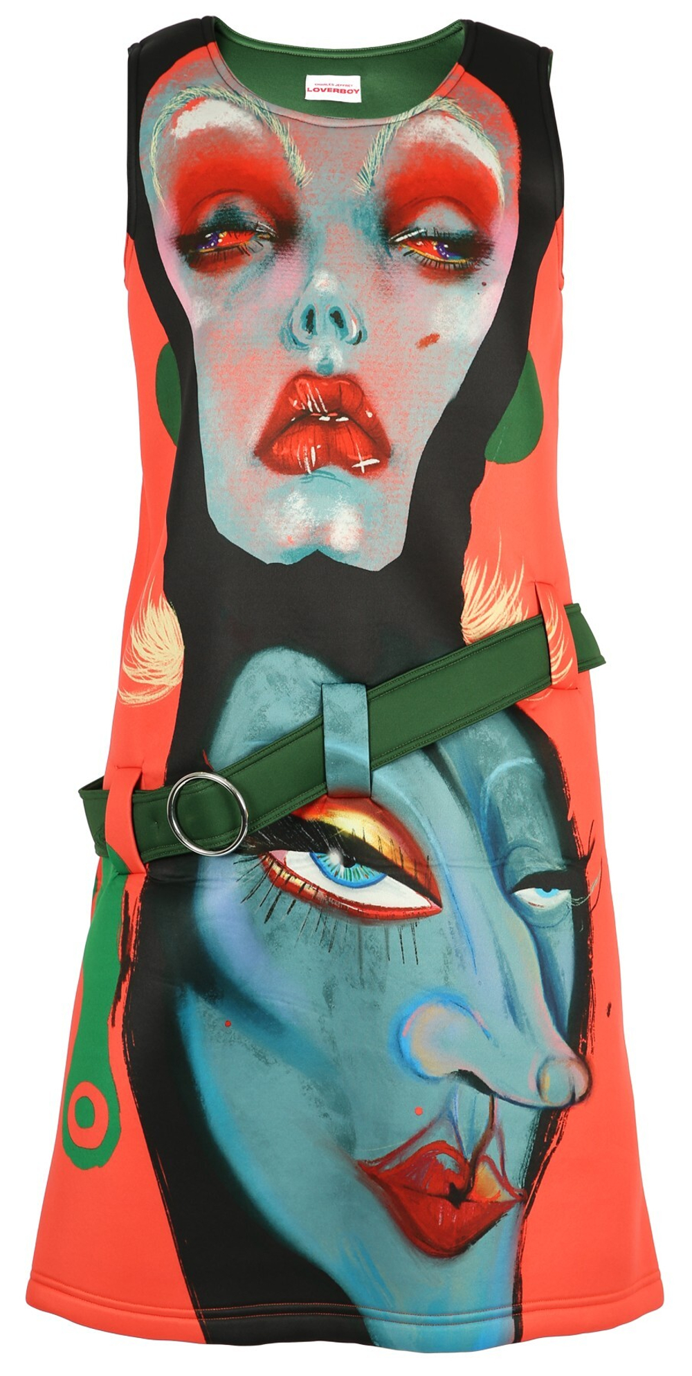 CHARLES JEFFREY LOVERBOY ПЛАТЬЕ ПРИНТ ЛИЦО